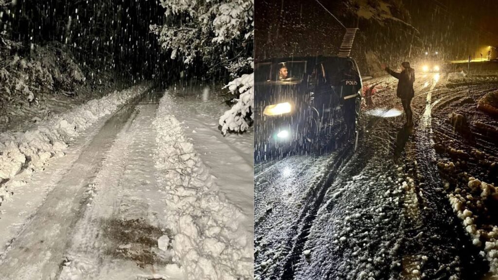 462b04efa2444657713aa5b6530b4f53 Yogun kar yagisi Ordu Sivas kara yolunu kapatti